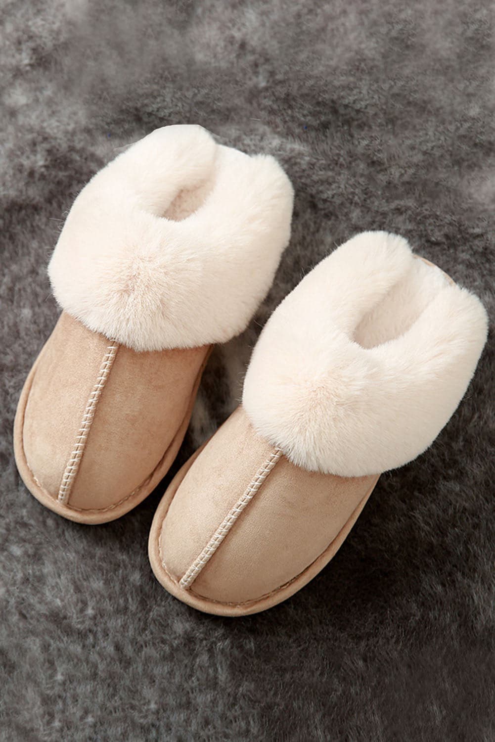 Faux Suede Lined slippers - L&B MAMA